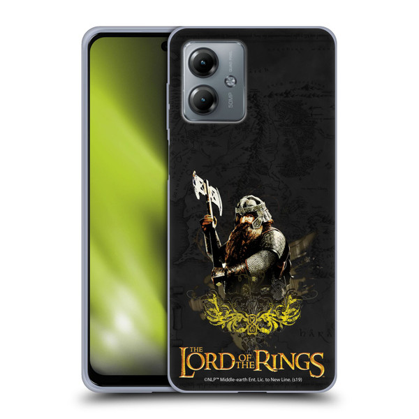 The Lord Of The Rings The Fellowship Of The Ring Character Art Gimli Soft Gel Case for Motorola Moto G14