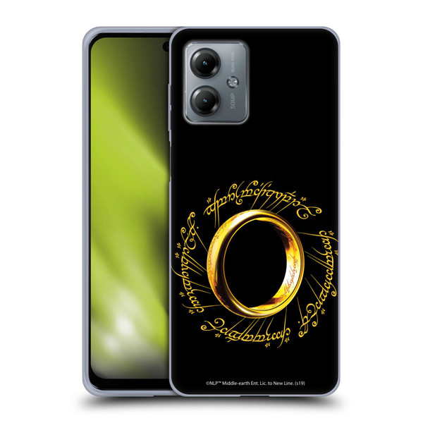 The Lord Of The Rings The Fellowship Of The Ring Graphics One Ring Soft Gel Case for Motorola Moto G14