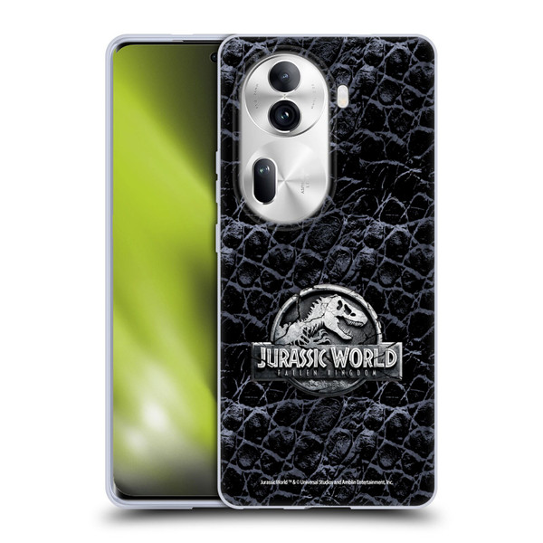 Jurassic World Fallen Kingdom Logo Dinosaur Scale Soft Gel Case for OPPO Reno11 Pro