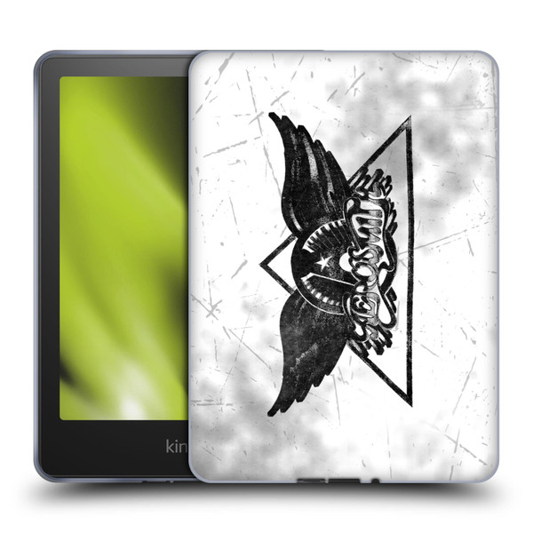 Aerosmith Black And White Triangle Winged Logo Soft Gel Case for Amazon Kindle Paperwhite 5 (2021)