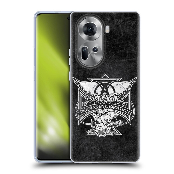 Aerosmith Black And White 1987 Permanent Vacation Soft Gel Case for OPPO Reno11