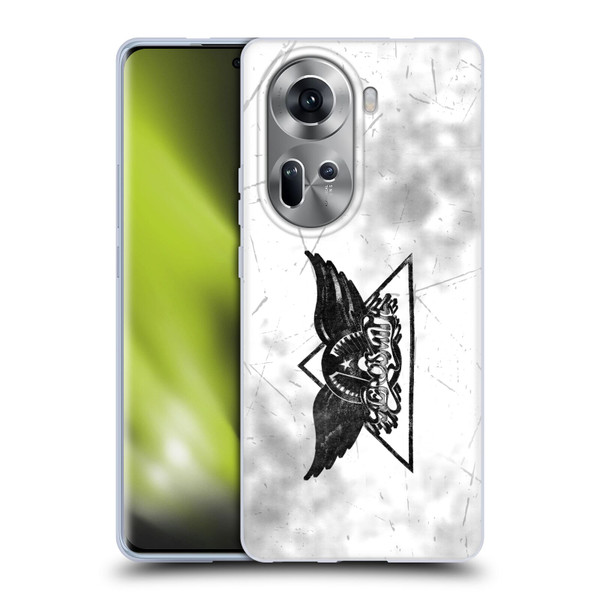 Aerosmith Black And White Triangle Winged Logo Soft Gel Case for OPPO Reno11