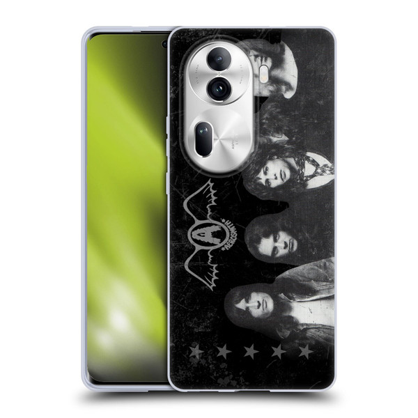 Aerosmith Black And White Vintage Photo Soft Gel Case for OPPO Reno11 Pro