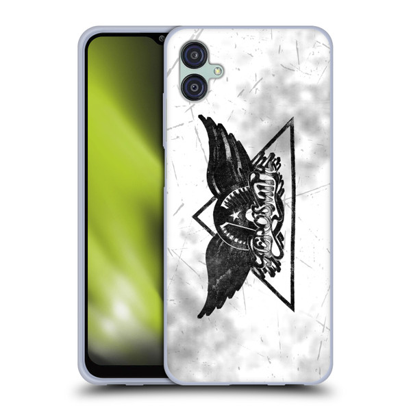 Aerosmith Black And White Triangle Winged Logo Soft Gel Case for Samsung Galaxy M04 5G / A04e