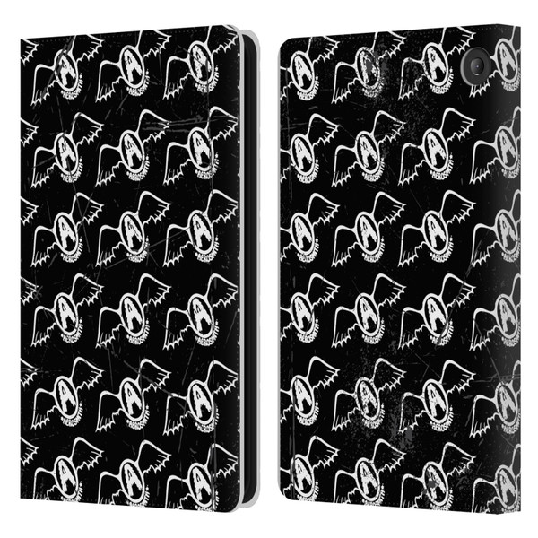 Aerosmith Classics Logo Pattern Leather Book Wallet Case Cover For Amazon Fire 7 2022