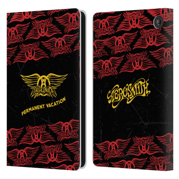 Aerosmith Classics Permanent Vacation Leather Book Wallet Case Cover For Amazon Fire 7 2022