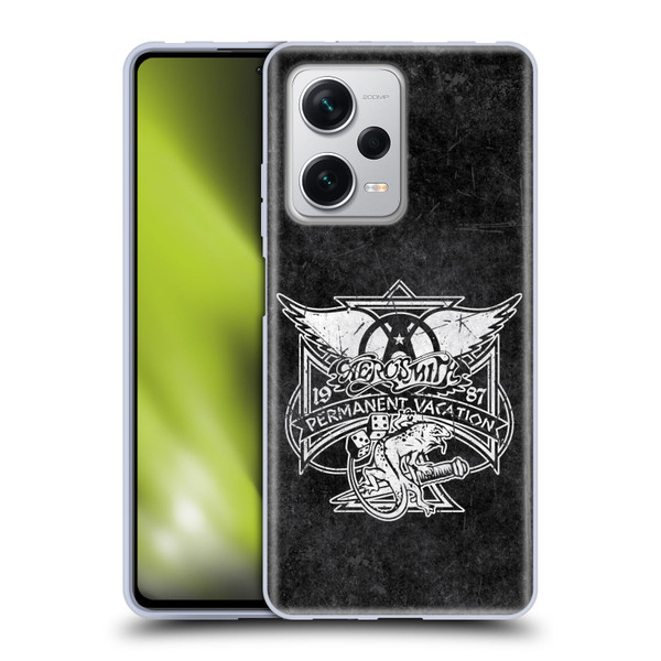 Aerosmith Black And White 1987 Permanent Vacation Soft Gel Case for Xiaomi Redmi Note 12 Pro+ 5G