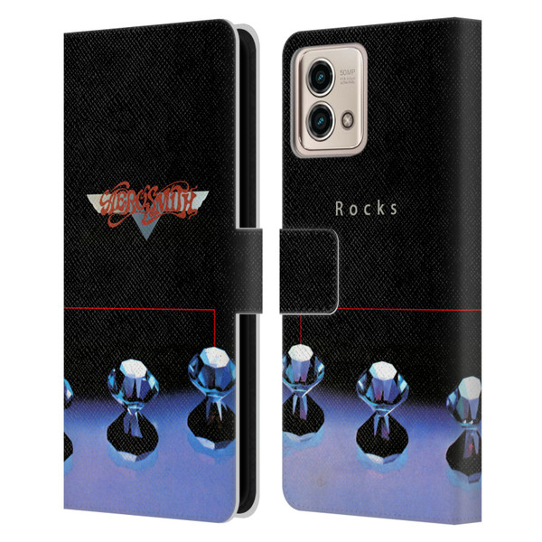 Aerosmith Classics Rocks Leather Book Wallet Case Cover For Motorola Moto G Stylus 5G 2023