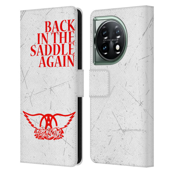 Aerosmith Classics Back In The Saddle Again Leather Book Wallet Case Cover For OnePlus 11 5G