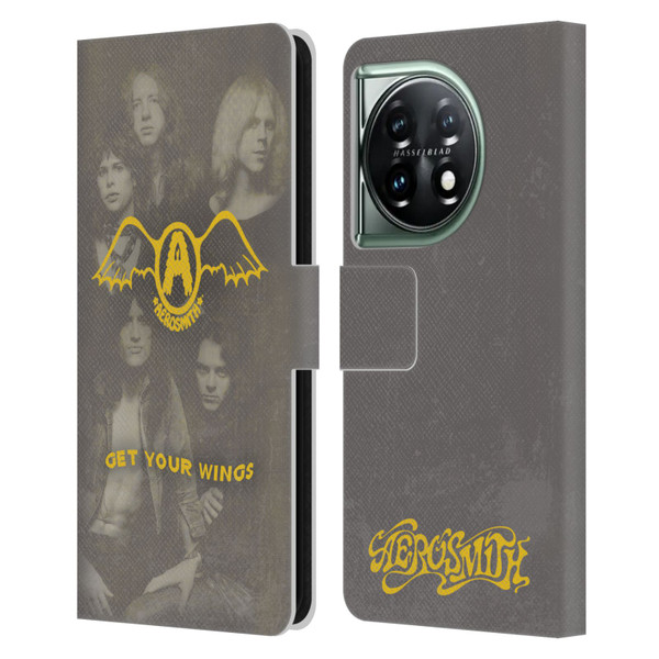 Aerosmith Classics Get Your Wings Leather Book Wallet Case Cover For OnePlus 11 5G