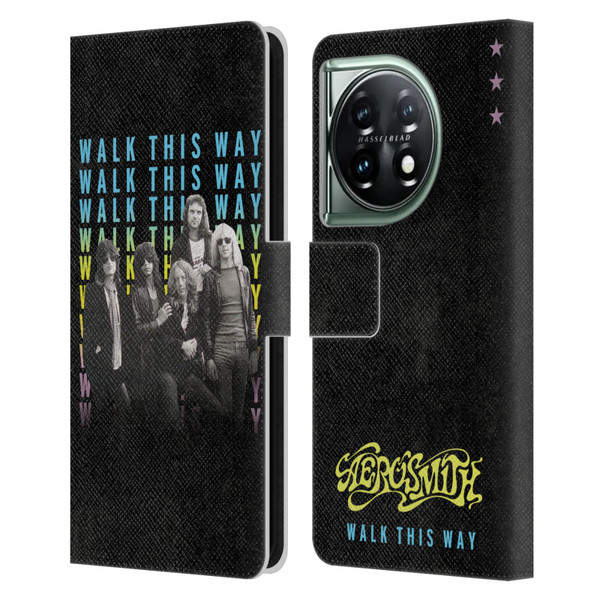 Aerosmith Classics Walk This Way Leather Book Wallet Case Cover For OnePlus 11 5G