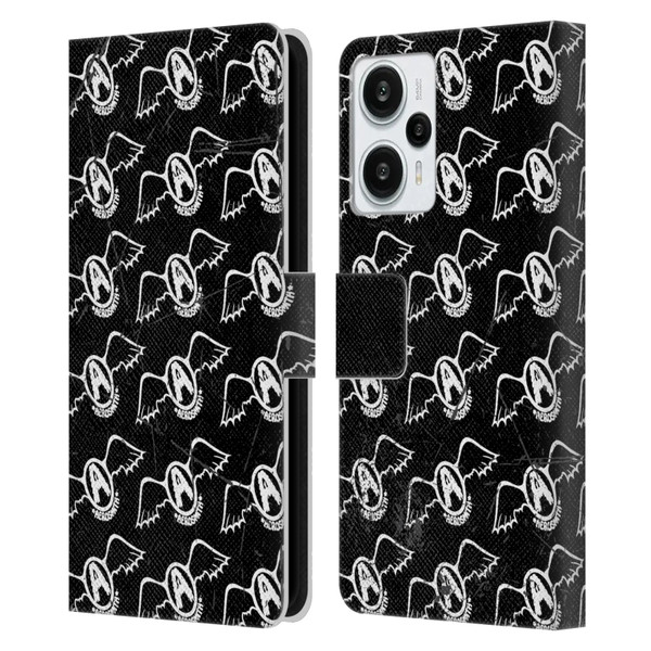 Aerosmith Classics Logo Pattern Leather Book Wallet Case Cover For Xiaomi Redmi Note 12T