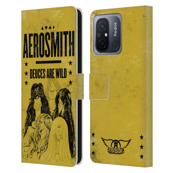 Aerosmith Classics Deuces Are Wild Leather Book Wallet Case Cover For Xiaomi Redmi 12C