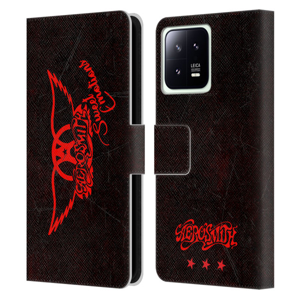 Aerosmith Classics Red Winged Sweet Emotions Leather Book Wallet Case Cover For Xiaomi 13 5G