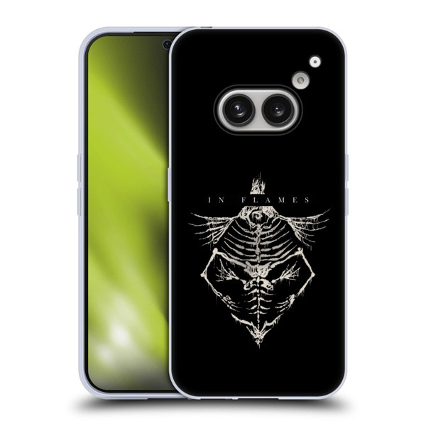 In Flames Metal Grunge Jesterhead Bones Soft Gel Case for Nothing Phone (2a)