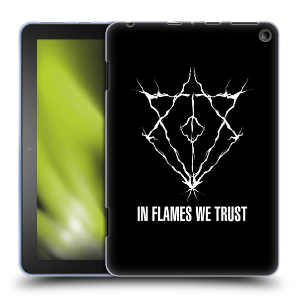 In Flames Metal Grunge Jesterhead Logo Soft Gel Case for Amazon Fire HD 8/Fire HD 8 Plus 2020