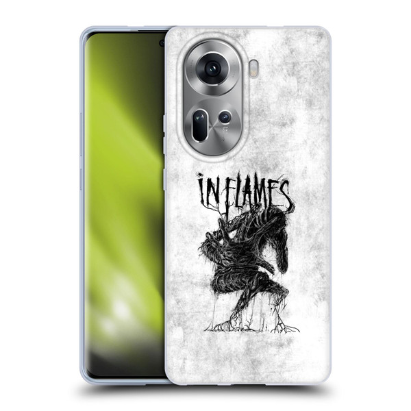 In Flames Metal Grunge Big Creature Soft Gel Case for OPPO Reno11