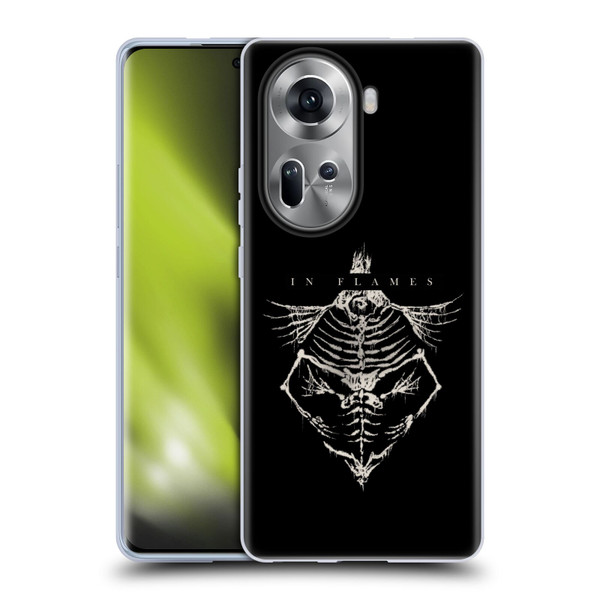 In Flames Metal Grunge Jesterhead Bones Soft Gel Case for OPPO Reno11