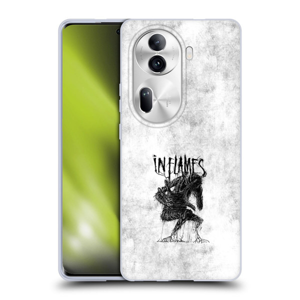 In Flames Metal Grunge Big Creature Soft Gel Case for OPPO Reno11 Pro