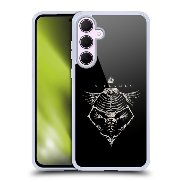 In Flames Metal Grunge Jesterhead Bones Soft Gel Case for Samsung Galaxy A35 5G