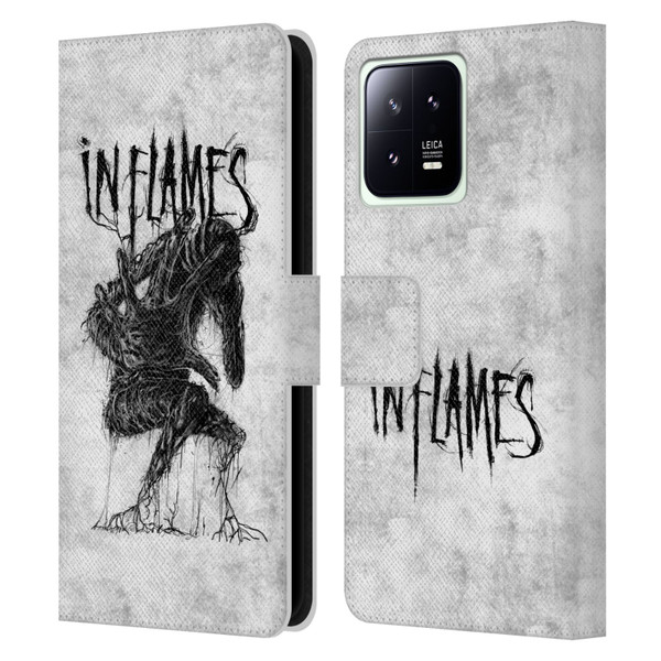 In Flames Metal Grunge Big Creature Leather Book Wallet Case Cover For Xiaomi 13 5G