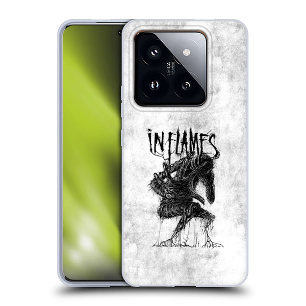 In Flames Metal Grunge Big Creature Soft Gel Case for Xiaomi 14 Pro