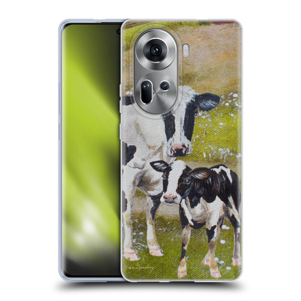 Lisa Sparling Creatures Two Cows Soft Gel Case for OPPO Reno11