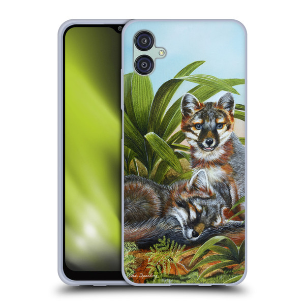 Lisa Sparling Creatures Red Fox Kits Soft Gel Case for Samsung Galaxy M04 5G / A04e