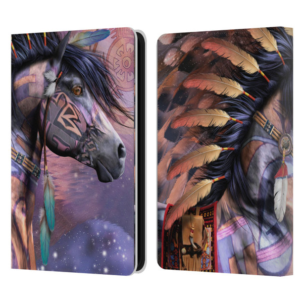 Laurie Prindle Fantasy Horse Native American Shaman Leather Book Wallet Case Cover For Amazon Kindle 11th Gen 6in 2022