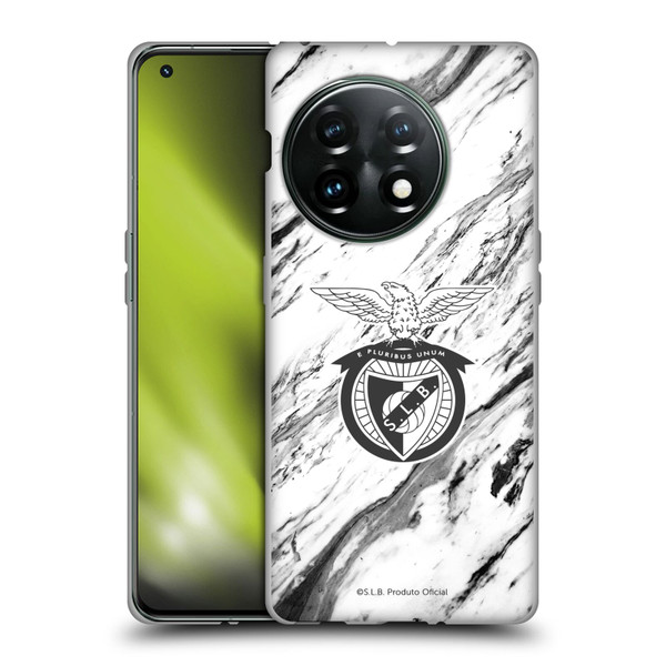 S.L. Benfica 2021/22 Crest Marble Soft Gel Case for OnePlus 11 5G