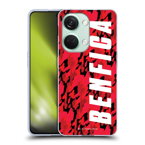 S.L. Benfica 2021/22 Crest Camouflage Soft Gel Case for OnePlus Nord 3 5G