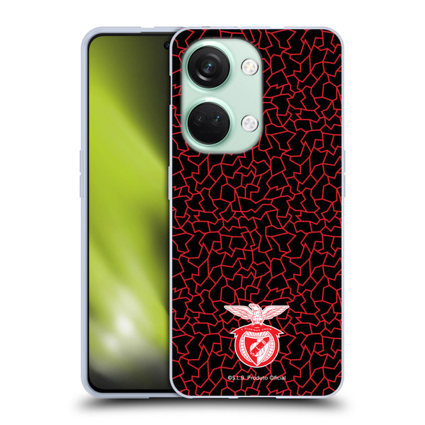 S.L. Benfica 2021/22 Crest Mosaic Pattern Soft Gel Case for OnePlus Nord 3 5G