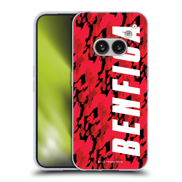 S.L. Benfica 2021/22 Crest Camouflage Soft Gel Case for Nothing Phone (2a)
