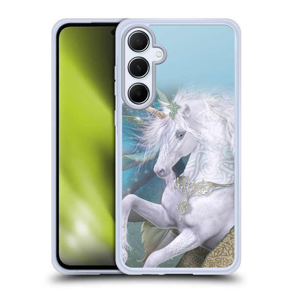 Laurie Prindle Fantasy Horse Kieran Unicorn Soft Gel Case for Samsung Galaxy A55 5G