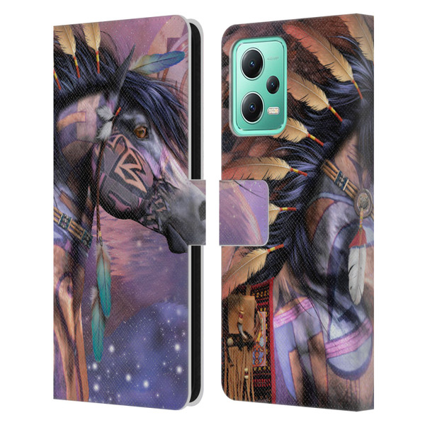 Laurie Prindle Fantasy Horse Native American Shaman Leather Book Wallet Case Cover For Xiaomi Redmi Note 12 5G