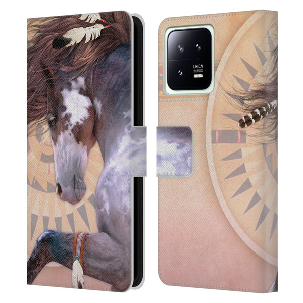 Laurie Prindle Fantasy Horse Native Spirit Leather Book Wallet Case Cover For Xiaomi 13 5G