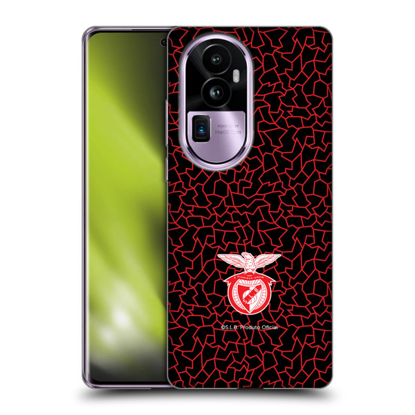 S.L. Benfica 2021/22 Crest Mosaic Pattern Soft Gel Case for OPPO Reno10 Pro+