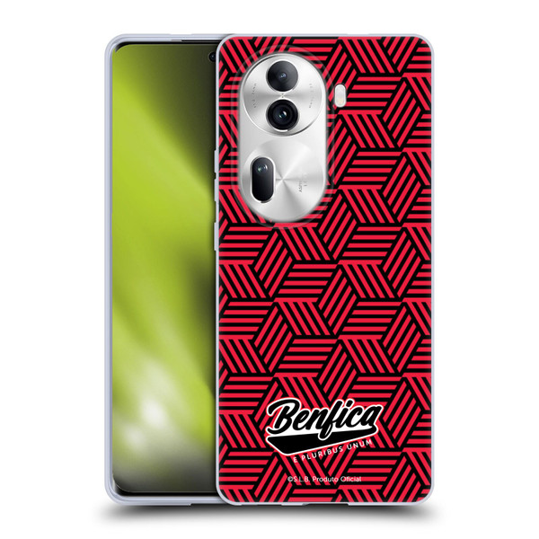 S.L. Benfica 2021/22 Crest Geometric Soft Gel Case for OPPO Reno11 Pro