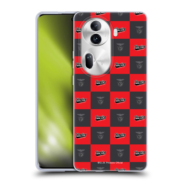 S.L. Benfica 2021/22 Crest Logo Pattern Soft Gel Case for OPPO Reno11 Pro