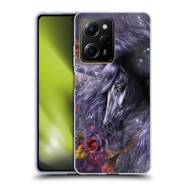 Laurie Prindle Fantasy Horse Blue Rose Unicorn Soft Gel Case for Xiaomi Redmi Note 12 Pro 5G