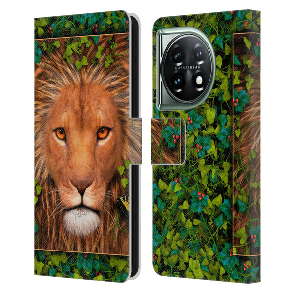 Laurie Prindle Lion Return Of The King Leather Book Wallet Case Cover For OnePlus 11 5G