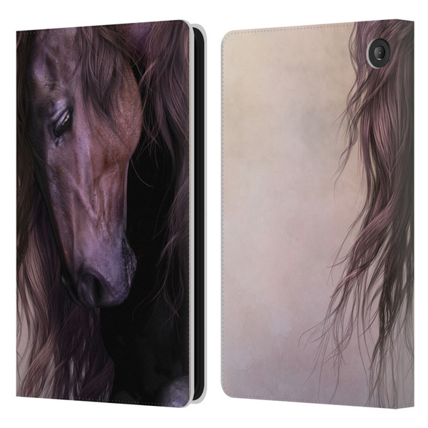 Laurie Prindle Western Stallion Equus Leather Book Wallet Case Cover For Amazon Fire 7 2022