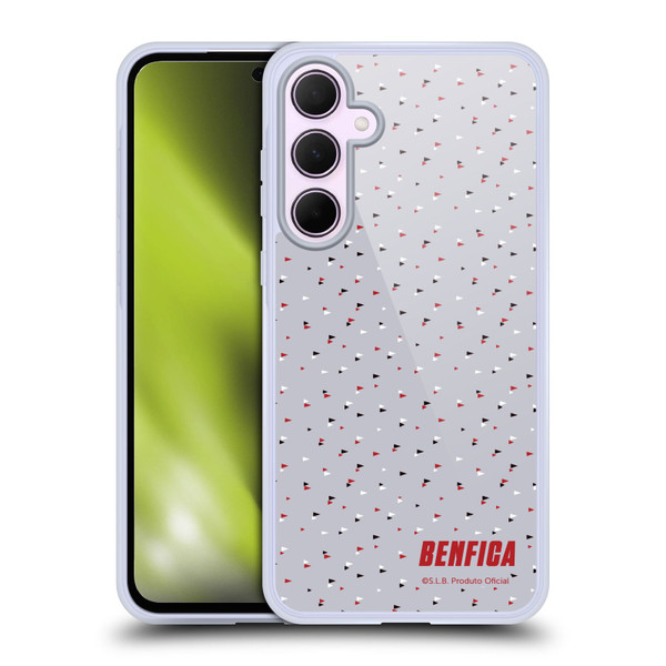 S.L. Benfica 2021/22 Crest Triangles Soft Gel Case for Samsung Galaxy A35 5G