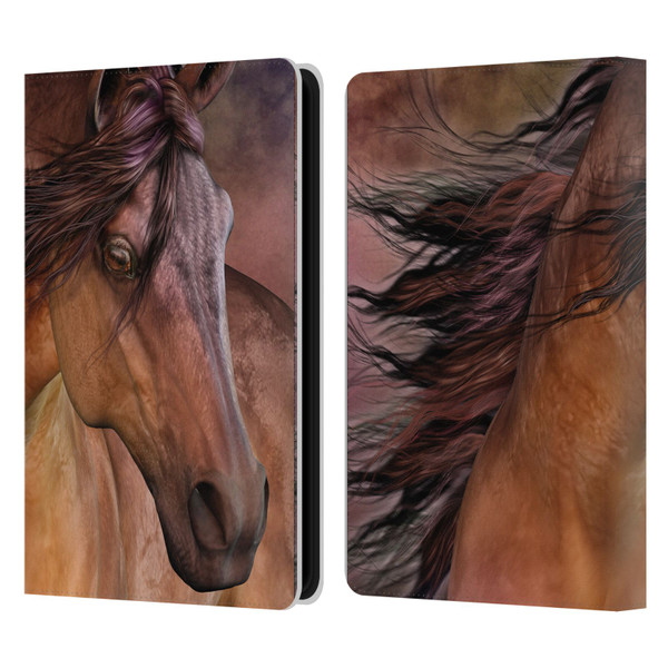 Laurie Prindle Western Stallion Belleze Fiero Leather Book Wallet Case Cover For Amazon Kindle Paperwhite 5 (2021)