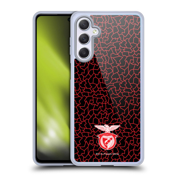 S.L. Benfica 2021/22 Crest Mosaic Pattern Soft Gel Case for Samsung Galaxy M54 5G