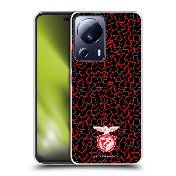 S.L. Benfica 2021/22 Crest Mosaic Pattern Soft Gel Case for Xiaomi 13 Lite 5G