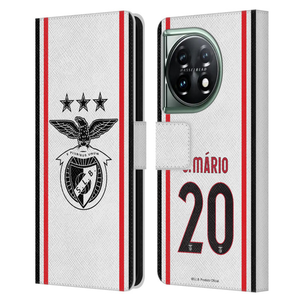 S.L. Benfica 2021/22 Players Away Kit João Mário Leather Book Wallet Case Cover For OnePlus 11 5G