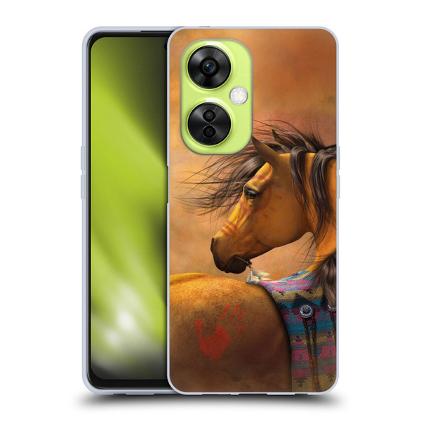 Laurie Prindle Western Stallion Kiowa Gold Soft Gel Case for OnePlus Nord CE 3 Lite 5G