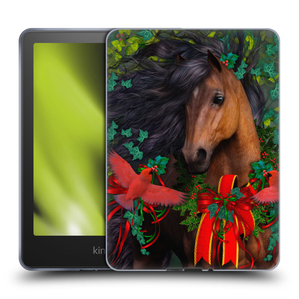 Laurie Prindle Western Stallion A Morgan Christmas Soft Gel Case for Amazon Kindle Paperwhite 5 (2021)