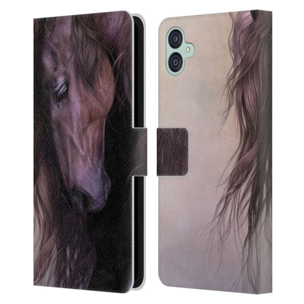 Laurie Prindle Western Stallion Equus Leather Book Wallet Case Cover For Samsung Galaxy M04 5G / A04e